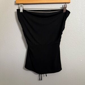 Free People Intimately Tie Back Strappy Ruched Strapless Top Women’s Size M